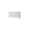 Rodapé de poliestireno Santa Luzia Moderna 480 branco 15cm x 16mm x 2,4m