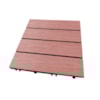 Deck WPC Madeira Plástica EspaçoFloor modular Carvalho Red Brown 30x30cm