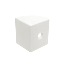 Acabamento canto para divisória Banos branco