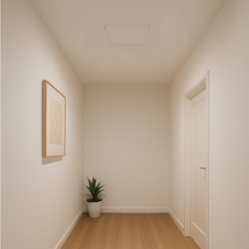 Alçapão porta EspaçoForro inspeção borda oculta 40x40 2