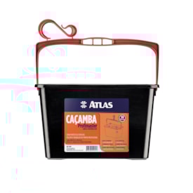 Balde caçamba para pintura Atlas 610P Preta 10L