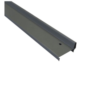 Batente horizontal divisória Rollfor liso 220 cinza ocidente 25 x 45 x 840 mm