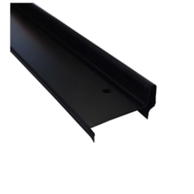 Batente horizontal divisória Rollfor liso 220 preto 25 x 45 x 840 mm