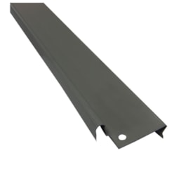 Batente vertical divisória Rollfor liso 220 cinza ocidente 24 x 45 x 2142 mm