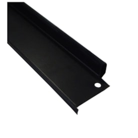 Batente vertical divisória Rollfor liso 220 preto 24 x 45 x 2142 mm