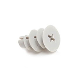 Bucha plástica drywall sem ponta Ivplast Dryfix 6 x 22 mm pacote 100 unid