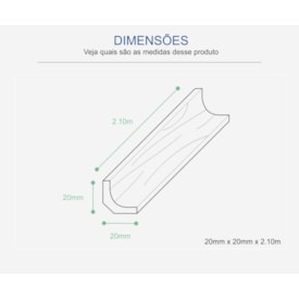 Cantoneira MDF para piso Durafloor cor 13 20 x 2100 mm 2