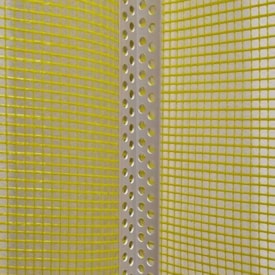 Cantoneira PVC com tela de fibra de vidro para steel frame Tegape 10 x 250 cm