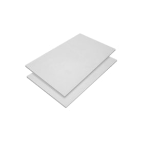 Chapa de gesso para drywall Placo - Knauf Standard branca 12,5mm x 1,20m x 2,40m