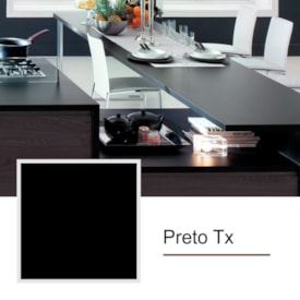 Chapa de MDF Flora 2F Tx preta 18mm x 1,85m x 2,75m 2