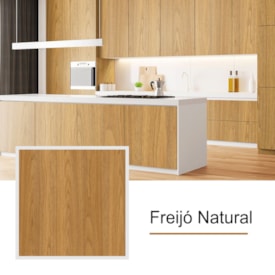 Chapa de MDF Floraplac 2F Charm freijó natural 18mm x 1,85m x 2,75m 2