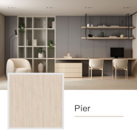 Chapa de MDF Floraplac 2F Pier 6mm x 1,85m x 2,75m 2