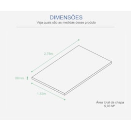 Chapa de MDF Floraplac 2F Preto 6mm x 1,83m x 2,75m