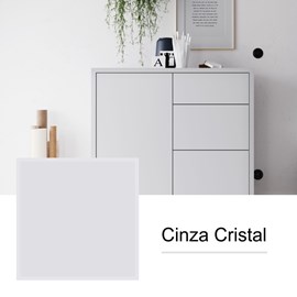 Chapa de MDF Floraplac 2F TX Cinza Cristal 18mm x 1,83m x 2,75m
