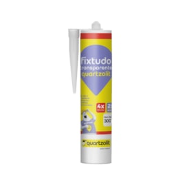 Cola Adesiva Quartzolit Fixtudo transparente 300 g
