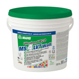 Cola para piso vinílico Mapei Ultrabond Eco MS 4 LVT Wall 7kg Cola para piso vinílico Mapei Ultrabond Eco MS 4 LVT Wall 7kg