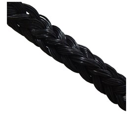 Cordão de nylon para piso Cordoflex preto 1m
