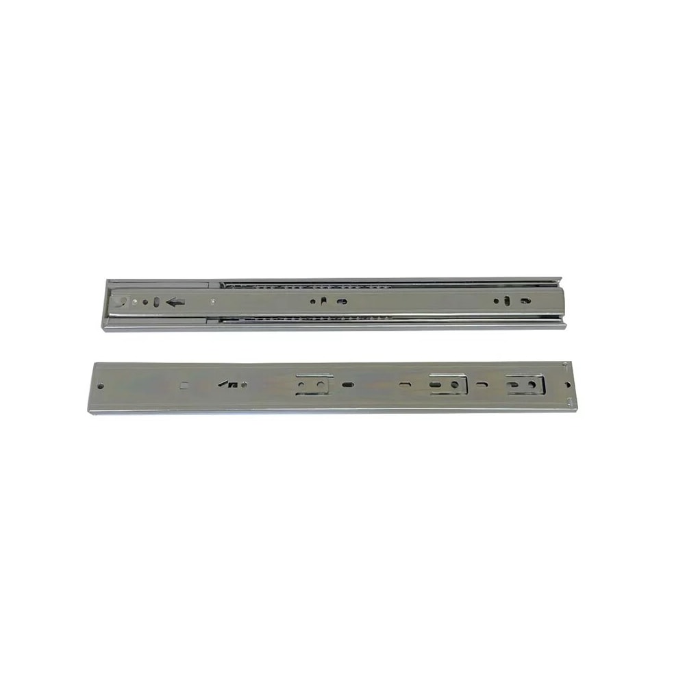 Corrediça telescópica c/ amortecedor EspaçoFix p/ 35kg abertura 400mm