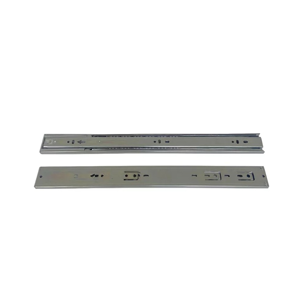 Corrediça telescópica c/ amortecedor EspaçoFix p/ 35kg abertura 450mm