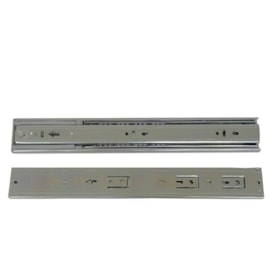 Corrediça telescópica com amortecedor EspaçoFix para 35kg abertura 350 mm
