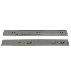 Corrediça telescópica EspaçoFix c/ amortecedor p/ 35kg abertura 450mm