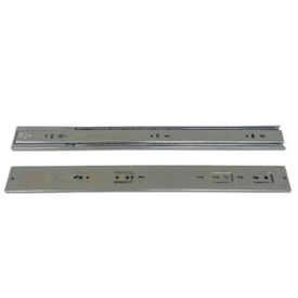 Corrediça telescópica EspaçoFix c/ amortecedor p/ 35kg abertura 450mm