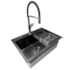 Cuba Gourmet com acessorios Espaço KB H6045b black acetinado
