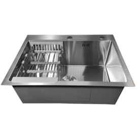 Cuba Gourmet com acessorios EspaçoKB H6045 inox escovado
