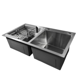 Cuba Gourmet com acessorios EspaçoKB H7843 inox escovado