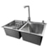 Cuba Gourmet com acessorios EspaçoKB H7843 inox escovado