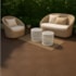 Deck WPC Madeira Plástica EspaçoFloor modular Carvalho Coffee 30x30cm