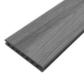Deck WPC madeira plástica EspaçoFloor Régua silver grey 15 x 290 cm 2