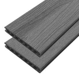 Deck WPC madeira plástica EspaçoFloor Régua silver grey 15 x 290 cm