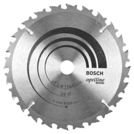 Disco serra circular 24 dentes Bosch Optiline 7 1/4 polegadas