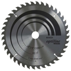 Disco serra circular 40 dentes Bosch Optiline 9 1/4 polegadas