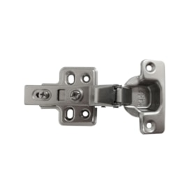 Dobradiça MDF curva com amortecedor EspaçoFix 35 mm