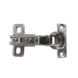 Dobradiça MDF curva p/ Espaçofix Two Way 26 mm