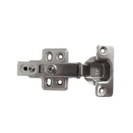 Dobradiça MDF reta com amortecedor EspaçoFix 35 mm