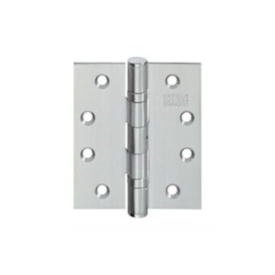 Dobradiça MDF simples com rolamento Hafele inox polido 102 mm