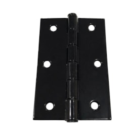 Dobradiça naval para divisória EspaçoFix preta 88 x 57 mm