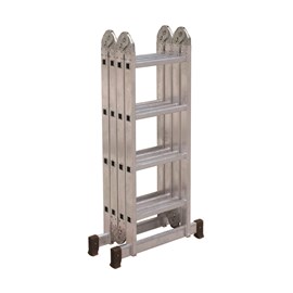 Escada alumínio multifuncional 8 em 1 EspaçoFix 4x4 módulos 4,4m