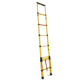 Escada Fibra de Vidro telescópica EspaçoFix 9 degraus 3,5m até 150kg Escada Fibra de Vidro telescópica EspaçoFix 9 degraus 3,5m até 150kg