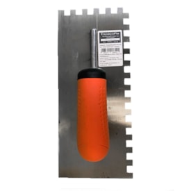 Espátula de aço EspaçoFix desempenadeira dentada 280x120mm