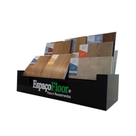 Expositor display box pisos vinílicos e laminados EspaçoFloor modelo de acrílico 2