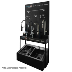 Expositor display cuba e torneiras EspaçoKB - não acompanha produtos