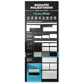 Expositor display quadro rodapés EspaçoFloor (edição especial) 80 x 200 cm