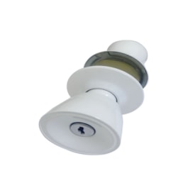 Fechadura naval botão-chave EspaçoFix Branca 2