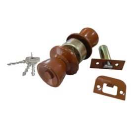 Fechadura naval cylindrical forte Genérica ocre