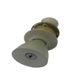 Fechadura naval EspaçoFix botão-chave p/ divisória cinza