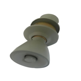 Fechadura naval EspaçoFix botão-chave p/ divisória cinza